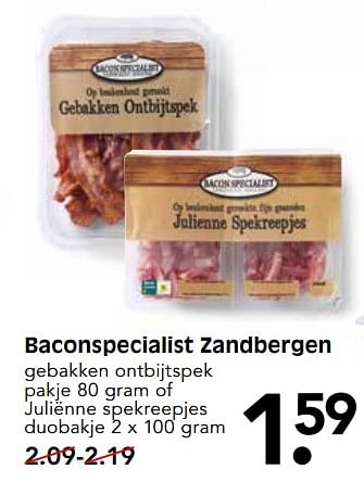 Aanbiedingen Baconspecialist zandbergen - Zandbergen - Geldig van 04/06/2017 tot 10/06/2017 bij Em-té