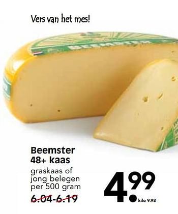Aanbiedingen Beemster 48+ kaas - Beemster - Geldig van 04/06/2017 tot 10/06/2017 bij Em-té