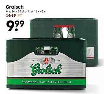 Aanbiedingen Grolsch krat - Grolsch - Geldig van 04/06/2017 tot 10/06/2017 bij Em-té