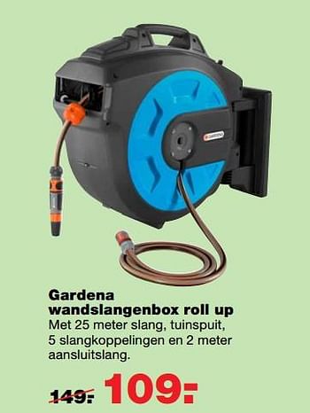 Aanbiedingen Gardena wandslangenbox roll up - Gardena - Geldig van 01/06/2017 tot 11/06/2017 bij Praxis
