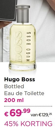 Aanbiedingen Hugo boss bottled eau de toilette - Hugo Boss - Geldig van 30/05/2017 tot 18/06/2017 bij Ici Paris XL