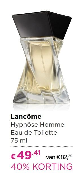 Aanbiedingen Lancôme hypnôse homme eau de toilette - Lancome - Geldig van 30/05/2017 tot 18/06/2017 bij Ici Paris XL