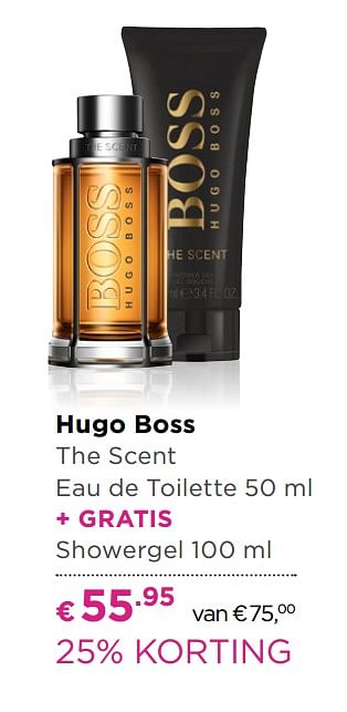 Aanbiedingen Hugo boss the scent eau de toilette - Hugo Boss - Geldig van 30/05/2017 tot 18/06/2017 bij Ici Paris XL