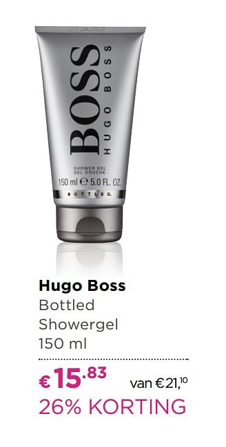 Aanbiedingen Hugo boss bottled showergel - Hugo Boss - Geldig van 30/05/2017 tot 18/06/2017 bij Ici Paris XL