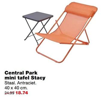 Aanbiedingen Central park mini tafel stacy - Central Park - Geldig van 01/06/2017 tot 11/06/2017 bij Praxis