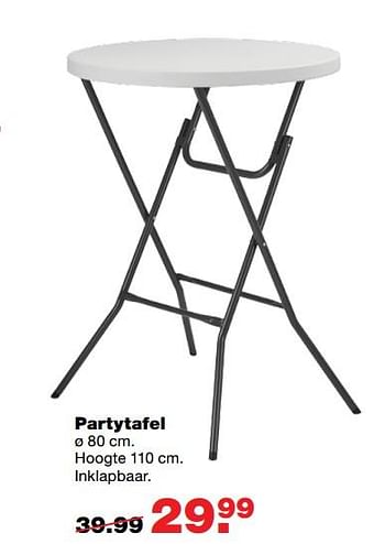 Aanbiedingen Partytafel - Huismerk - Praxis - Geldig van 01/06/2017 tot 11/06/2017 bij Praxis