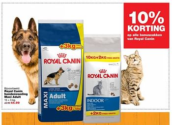 Aanbiedingen Royal canin hondenvoeding maxi adult - Royal Canin - Geldig van 01/06/2017 tot 11/06/2017 bij Praxis