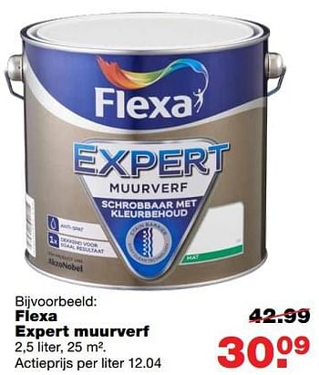 Aanbiedingen Flexa expert muurverf - Flexa - Geldig van 01/06/2017 tot 11/06/2017 bij Praxis