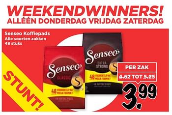 Aanbiedingen Senseo koffiepads alle soorten zakken - Douwe Egberts - Geldig van 04/06/2017 tot 10/06/2017 bij Vomar