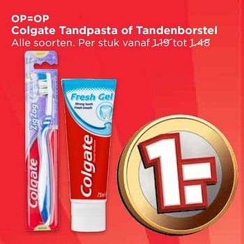 Aanbiedingen Colgate tandpasta of tandenborstel - Colgate - Geldig van 04/06/2017 tot 10/06/2017 bij Vomar
