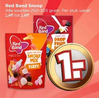 Aanbiedingen Red band snoep - Red band - Geldig van 04/06/2017 tot 10/06/2017 bij Vomar