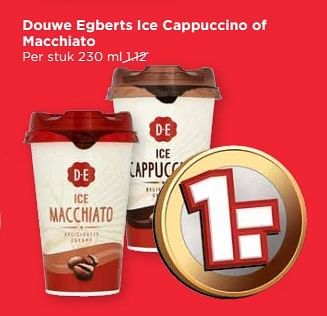 Aanbiedingen Douwe egberts ice cappuccino of macchiato - Douwe Egberts - Geldig van 04/06/2017 tot 10/06/2017 bij Vomar