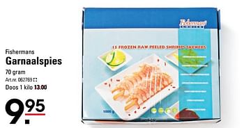 Aanbiedingen Fishermans garnaalspies - Fisherman's Choice - Geldig van 31/05/2017 tot 19/06/2017 bij Sligro