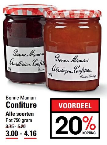 Aanbiedingen Bonne maman confiture - Bonne Maman - Geldig van 31/05/2017 tot 19/06/2017 bij Sligro