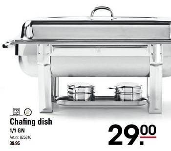 Aanbiedingen Chafing dish - TGRF - Geldig van 02/06/2017 tot 19/06/2017 bij Sligro