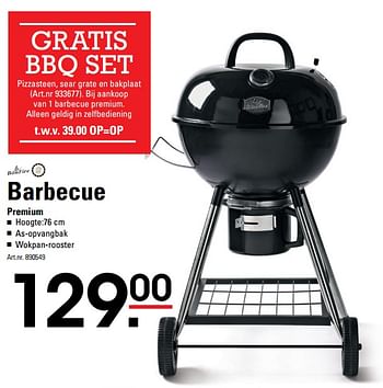 Aanbiedingen Barbecue premium - Bonfire - Geldig van 02/06/2017 tot 19/06/2017 bij Sligro