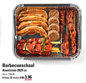 Aanbiedingen Barbecueschaal aluminium 2029 cc - Huismerk - Sligro - Geldig van 02/06/2017 tot 19/06/2017 bij Sligro