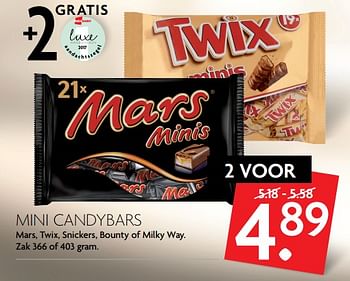 Aanbiedingen Mini candybars - Huismerk - Deka Markt - Geldig van 04/06/2017 tot 10/06/2017 bij Deka Markt