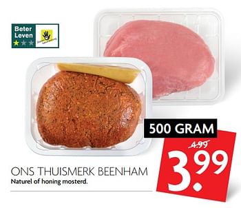 Aanbiedingen Beenham - Huismerk - Deka Markt - Geldig van 04/06/2017 tot 10/06/2017 bij Deka Markt