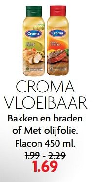 Aanbiedingen Croma vloeibaar - Croma - Geldig van 04/06/2017 tot 10/06/2017 bij Deka Markt