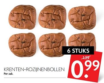 Aanbiedingen Krenten-rozijnenbollen - Huismerk - Deka Markt - Geldig van 04/06/2017 tot 10/06/2017 bij Deka Markt