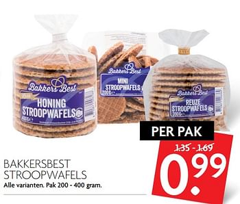 Aanbiedingen Bakkersbest stroopwafels - BakkersBest - Geldig van 04/06/2017 tot 10/06/2017 bij Deka Markt