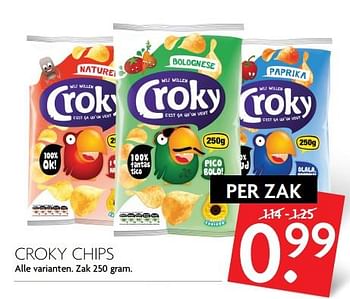 Aanbiedingen Croky chips - Croky - Geldig van 04/06/2017 tot 10/06/2017 bij Deka Markt