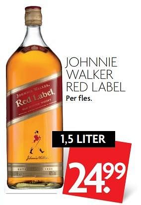Aanbiedingen Johnnie walker red label - Johnnie Walker - Geldig van 04/06/2017 tot 10/06/2017 bij Deka Markt