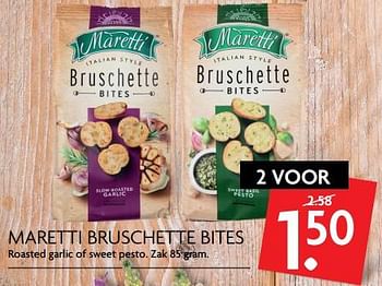 Aanbiedingen Maretti bruschette bites - Maretti - Geldig van 04/06/2017 tot 10/06/2017 bij Deka Markt