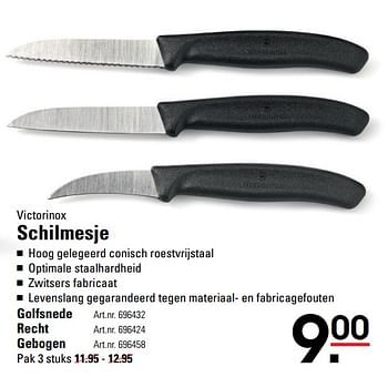 Aanbiedingen Schilmesje golfsnede - Victorinox - Geldig van 02/06/2017 tot 19/06/2017 bij Sligro