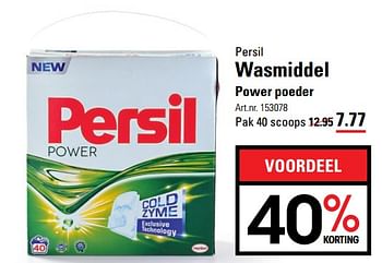 Aanbiedingen Persil wasmiddel power poeder - Persil - Geldig van 02/06/2017 tot 19/06/2017 bij Sligro