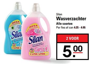 Aanbiedingen Silan wasverzachter - Silan - Geldig van 02/06/2017 tot 19/06/2017 bij Sligro