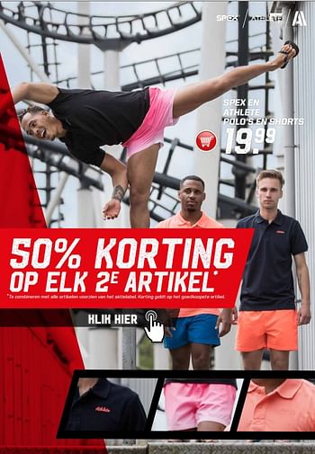 Aanbiedingen Spex en athlete polo`s en shorts - Huismerk - Aktiesport - Geldig van 29/05/2017 tot 18/11/2017 bij Aktiesport