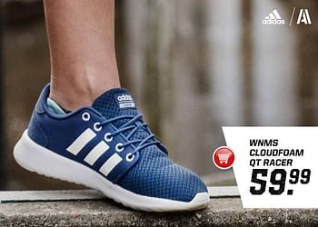 Aanbiedingen Wnms cloudfoam qt racer - Adidas - Geldig van 29/05/2017 tot 18/11/2017 bij Aktiesport