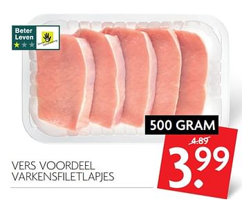 Aanbiedingen Vers voordeel varkensfiletlapjes - Huismerk - Deka Markt - Geldig van 04/06/2017 tot 10/06/2017 bij Deka Markt