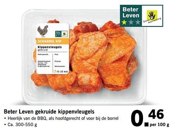 Aanbiedingen Beter leven gekruide kippenvleugels - Huismerk - Lidl - Geldig van 05/06/2017 tot 10/06/2017 bij Lidl