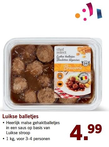 Aanbiedingen Luikse balletjes - Huismerk - Lidl - Geldig van 05/06/2017 tot 10/06/2017 bij Lidl