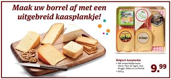 Aanbiedingen Belgisch kaasplankje - Herve - Geldig van 05/06/2017 tot 10/06/2017 bij Lidl