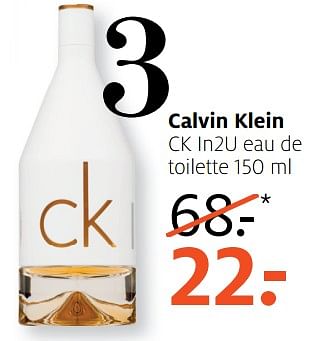 Aanbiedingen Calvin klein ck in2u eau de toilette - Calvin Klein - Geldig van 05/06/2017 tot 18/06/2017 bij Etos