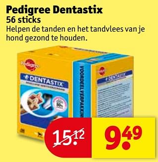 Aanbiedingen Pedigree dentastix - Pedigree - Geldig van 06/06/2017 tot 11/06/2017 bij Kruidvat