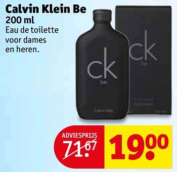 Aanbiedingen Calvin klein be - Calvin Klein - Geldig van 06/06/2017 tot 11/06/2017 bij Kruidvat