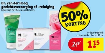 Aanbiedingen Crèmemasker rozen - Dr. Van Der Hoog - Geldig van 06/06/2017 tot 11/06/2017 bij Kruidvat