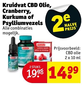 Aanbiedingen Cbd olie - Huismerk - Kruidvat - Geldig van 06/06/2017 tot 11/06/2017 bij Kruidvat