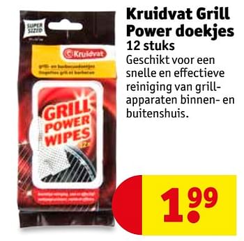 Aanbiedingen Kruidvat grill power doekjes - Huismerk - Kruidvat - Geldig van 06/06/2017 tot 11/06/2017 bij Kruidvat