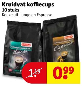 Aanbiedingen Kruidvat koffiecups - Huismerk - Kruidvat - Geldig van 06/06/2017 tot 11/06/2017 bij Kruidvat