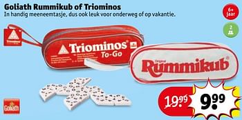 Aanbiedingen Goliath rummikub of triominos - Goliath - Geldig van 06/06/2017 tot 11/06/2017 bij Kruidvat