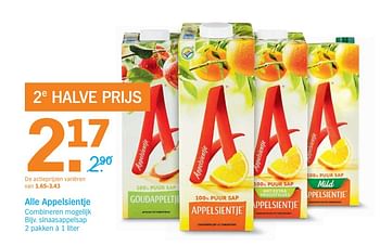 Aanbiedingen Sinaasappelsap - Appelsientje - Geldig van 06/06/2017 tot 11/06/2017 bij Albert Heijn