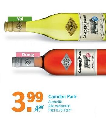 Aanbiedingen Camden park australië - Rosé wijnen - Geldig van 06/06/2017 tot 11/06/2017 bij Albert Heijn