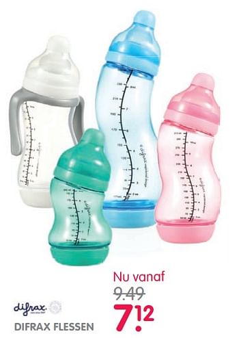 Aanbiedingen Difrax flessen - Difrax - Geldig van 06/06/2017 tot 16/07/2017 bij Prenatal