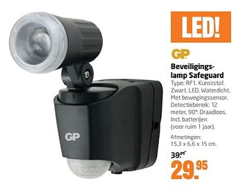 Aanbiedingen Gp beveiligingslamp safeguard rf1 - GP - Geldig van 06/06/2017 tot 18/06/2017 bij Formido